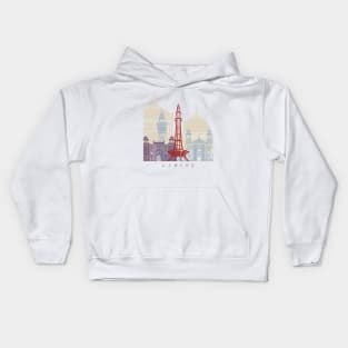 Lahore skyline poster Kids Hoodie